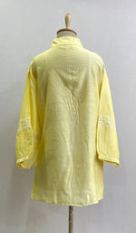 将图像加载到图库查看器中, Fiza Women's Lakhnavi Handcrafted Chanderi Silk Semi- Stitched Chikankari Top - HONC0195156