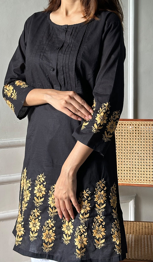 Women's Lucknowi Handcrafted Cotton Chikankari Top - HONC0297385