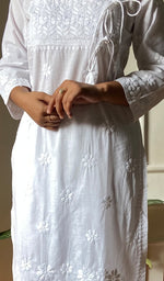 将图像加载到图库查看器中, Women's Lucknowi Handcrafted Cotton Angrakha -  HONC0284428