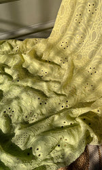 将图像加载到图库查看器中, Women's Lakhnavi Handcrafted Viscose Georgette Chikankari Full Suit Material - HONC0271114