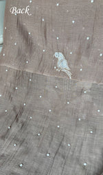 Load image into Gallery viewer, Chidiya Women's Lakhnavi Handcrafted Mul Chanderi Unstitched Chikankari Full Suit - HONC0349588