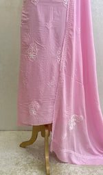 将图像加载到图库查看器中, Women's Lakhnavi Handcrafted Modal Cotton Chikankari Kurta Dupatta- HONC0159569