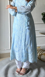 将图像加载到图库查看器中, Women's Lucknowi Handcrafted Cotton Chikankari Angrakha - HONC0343793