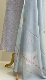 Load image into Gallery viewer, Women's Lakhnavi Handcrafted Mul Chanderi Kurta And Dupatta Set - HONC0166974