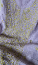 将图像加载到图库查看器中, Women's Lakhnavi Handcrafted Maheshwari Mul Chanderi Kurta And Dupatta Set - HONC0268583