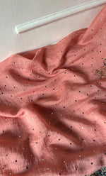 将图像加载到图库查看器中, Women's Lakhnavi Handcrafted Mul Chanderi Unstitched Chikankari Full Suit Material - HONC0320777