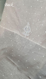 Load image into Gallery viewer, Women's Lakhnavi Handcrafted Mul Chanderi Unstitched Kurta And Dupatta Set- HONC0358260