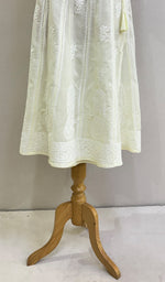 将图像加载到图库查看器中, Abisha Women's Lucknowi Handcrafted Cotton Chikankari Angrakha - HONC0232861