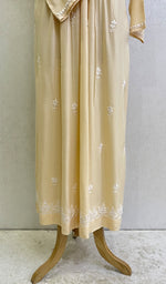 Load image into Gallery viewer, Women's Lucknowi Handcrafted Modal Cotton Chikankari Kurti - HONC09552