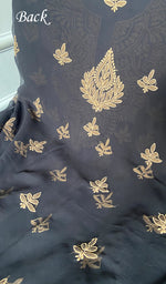 Load image into Gallery viewer, Lucknowi Handcrafted Faux-Georgette Chikankari Suit Material - HONC0347515
