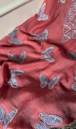将图像加载到图库查看器中, Titlee Women's Lakhnavi Handcrafted Mul Chanderi Unstitched Chikankari Full Suit Material - HONC0312077