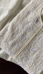 Load image into Gallery viewer, Women's Lakhnavi Handcrafted Mul Chanderi Semi - Stitched Kurta And Dupatta Set - HONC0233893