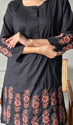 Load image into Gallery viewer, Women's Lucknowi Handcrafted Cotton Chikankari Top - HONC0297381