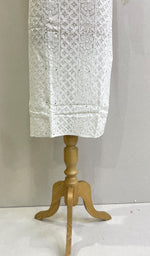 将图像加载到图库查看器中, Women's Lakhnavi Handcrafted Viscose Georgette Chikankari Kurti - HONC0161836