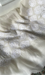 将图像加载到图库查看器中, Women's Lakhnavi Handcrafted Pure Organza Chikankari Unstitched Kurta And Dupatta Set- HONC0328885