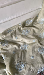 Load image into Gallery viewer, Women's Lakhnavi Handcrafted Chanderi Silk Unstitched Chikankari Full Suit - HONC0350702