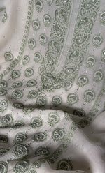 Load image into Gallery viewer, Women's Lakhnavi Handcrafted Unstitched Mul Chanderi Kurta And Dupatta Set - HONC0324069