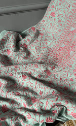 Load image into Gallery viewer, Women's Lakhnavi Handcrafted Mul Chanderi Unstitched Kurta And Dupatta Set - HONC0280889
