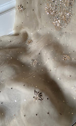 Load image into Gallery viewer, Marifa Women's Lakhnavi Handcrafted Pure Organza Chikankari Unstitched Kurta And Dupatta Set- HONC0300635