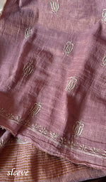 将图像加载到图库查看器中, Women's Lakhnavi Handcrafted Tissue Chanderi Unstitched Kurta And Dupatta Set - HONC0273674