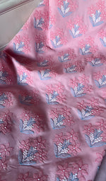 Load image into Gallery viewer, Women's Lakhnavi Handcrafted Cotton Chikankari Suit Material - HONC0291797