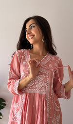 Load image into Gallery viewer, Fawziya Women's Lucknowi Handcrafted Cotton Angrakha - HONC0380461