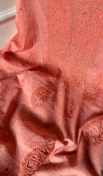 将图像加载到图库查看器中, Women's Lakhnavi Handcrafted Mul Chanderi Chikankari Full Suit Material - HONC0282289