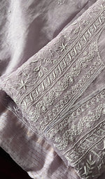 将图像加载到图库查看器中, Women's Lakhnavi Handcrafted Mul Chanderi Unstitched Kurta And Dupatta Set - HONC0241676