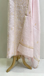 将图像加载到图库查看器中, Women's Lakhnavi Handcrafted Mul Chanderi Kurta And Dupatta Set - HONC0117553