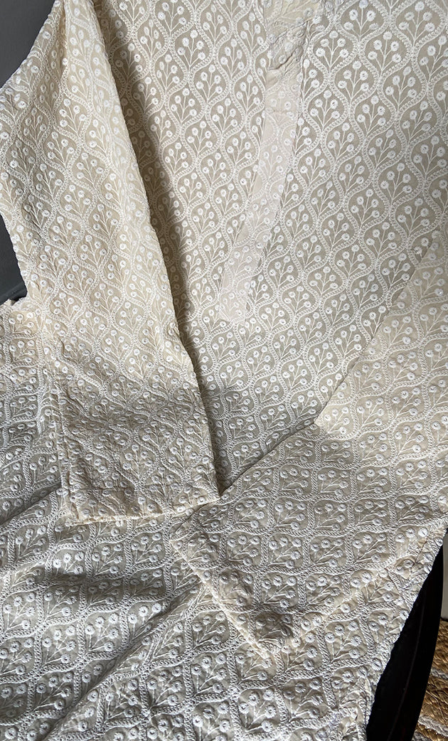 Men's Faux-Georgette Hakoba Kurta - HONC0312462