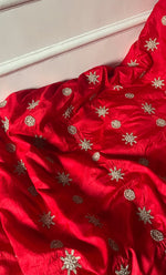 Load image into Gallery viewer, Women's Lakhnavi Handcrafted Pure Silk Chikankari Unstitched Kurta And Dupatta Set- HONC0245854