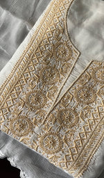 Load image into Gallery viewer, Ashima Women's Lucknowi Handcrafted Muslin Chikankari Unstitched Suit Material - HONC0243932
