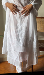 Load image into Gallery viewer, Women's Lucknowi Handcrafted Viscose Georgette Chikankari Dupatta - HONC0248010