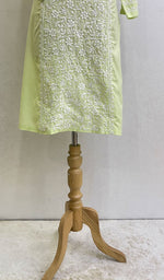 Load image into Gallery viewer, Women's Lucknowi Handcrafted Cotton Chikankari Kurti - HONC0164273