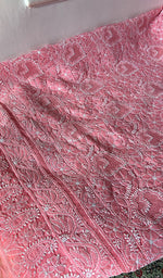 Load image into Gallery viewer, Women's Lakhnavi Handcrafted Cotton Unstitched Chikankari Suit Material - HONC0354974