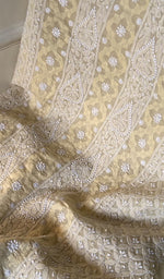 Load image into Gallery viewer, Misba Women's Lakhnavi Handcrafted Unstitched Cotton Chikankari Suit Material - HONC0289730