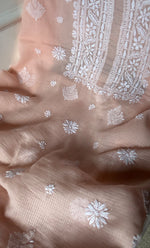 Load image into Gallery viewer, Women's Lakhnavi Handcrafted Kota Cotton Unstitched Kurta And Dupatta Set- HONC0318738