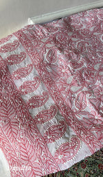 Load image into Gallery viewer, Women's Lakhnavi Handcrafted Cotton Unstitched Chikankari Suit Material - HONC0354984