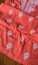 将图像加载到图库查看器中, Women's Lucknowi Handcrafted Cotton Chikankari Kurti - HONC0301068