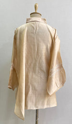 Load image into Gallery viewer, Fiza Women's Lakhnavi Handcrafted Chanderi Silk Semi- Stiched Chikankari Top - HONC0188986