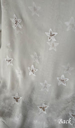 将图像加载到图库查看器中, Saima Women's Lakhnavi Handcrafted Pure Silk Georgette Chikankari  Kurti Fabric - HONC0229270