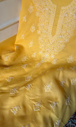Load image into Gallery viewer, Women's Lakhnavi Handcrafted Unstitched Cotton Chikankari Suit Material - HONC0316591