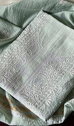 将图像加载到图库查看器中, Women's Lakhnavi Handcrafted Mul Chanderi Kurta And Dupatta Set - HONC0288993