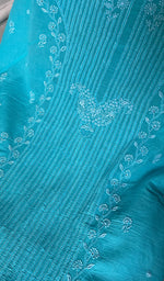 Load image into Gallery viewer, Women's Lakhnavi Handcrafted Mul Chanderi Unstitched Kurta And Dupatta Set - HONC0250077