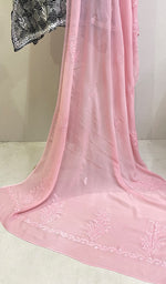 Load image into Gallery viewer, Ayesha Women's Lucknowi Handcrafted Viscose Georgette Chikankari Dupatta - HONC0163965