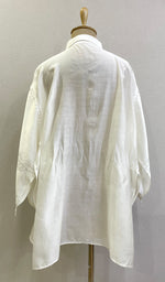 Load image into Gallery viewer, Fiza Women's Lakhnavi Handcrafted Chanderi Silk Semi- Stiched Chikankari Top - HONC0185366