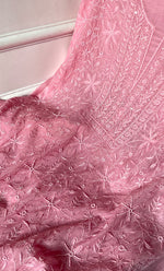 Load image into Gallery viewer, Women's Lakhnavi Handcrafted Mul Chanderi Unstitched Kurta And Dupatta Set - HONC0280849