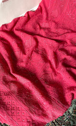 将图像加载到图库查看器中, Women's Lakhnavi Handcrafted Viscose Georgette Chikankari Full Suit Material - HONC0299910