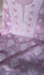 Load image into Gallery viewer, Women's Lakhnavi Handcrafted Cotton Chikankari Suit Material - HONC0274692