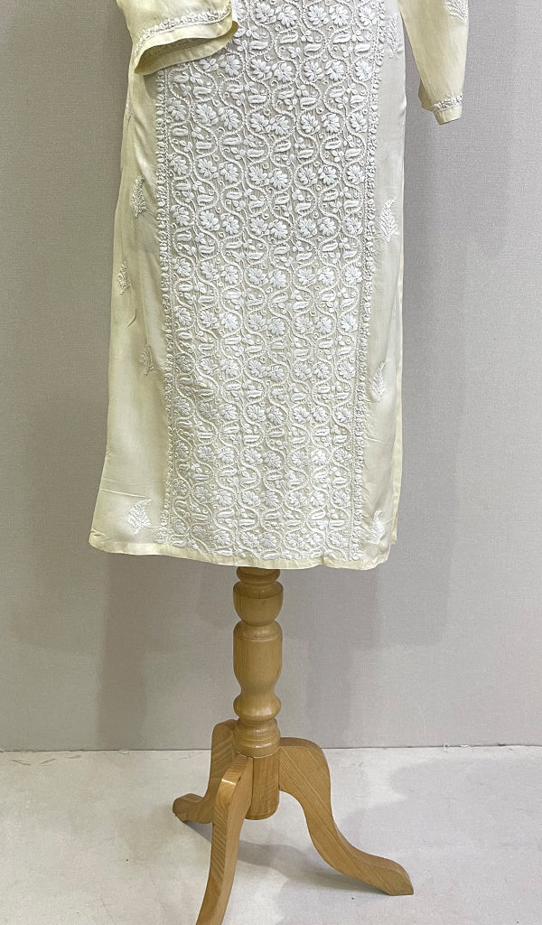 Women's Lucknowi Handcrafted Mul Cotton Chikankari Kurti - HONC0212083
